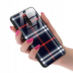 Etui GLASS do XIAOMI REDMI 8 Kratka Pattern Wzory