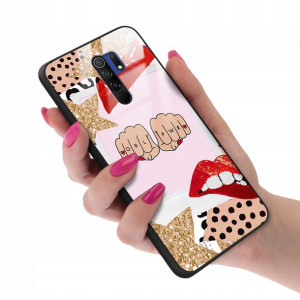 Etui Glass do XIAOMI REDMI 9 Dziewczęce Girl Wzory