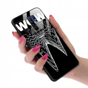 Etui Glass do XIAOMI REDMI 9 No Space Black Wzory