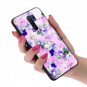 Etui Glass do XIAOMI REDMI 9 Wiosenne Flower Wzory