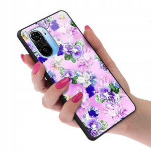 Etui Glass do XIAOMI REDMI K40 Kwiaty Top Wzory