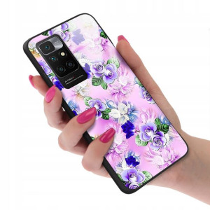Etui Glass do XIAOMI REDMI NOTE 11 Kwiaty Wzory