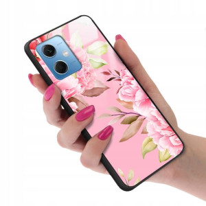 Etui Glass do XIAOMI REDMI NOTE 12 5G Kwiaty Wzory