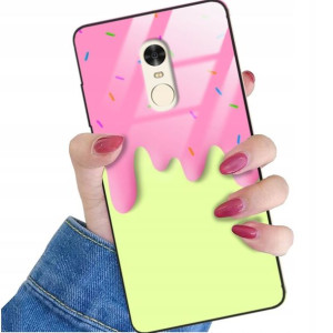 Etui Glass do XIAOMI REDMI NOTE 4X Słodkie Wzory