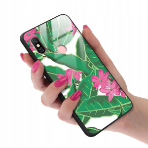 Etui GLASS do XIAOMI REDMI NOTE 6 Kwiatowe Wzory