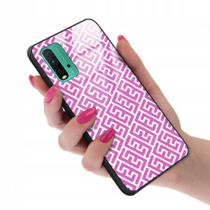 Etui GLASS do XIAOMI REDMI NOTE 9 4G Kwiaty Wzory