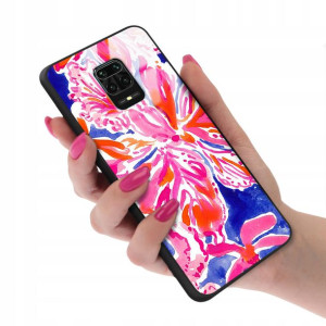 Etui Glass do XIAOMI REDMI NOTE 9 PRO Kwiaty Wzory