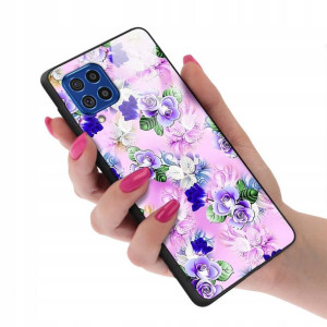 Etui Glass Szklane do SAMSUNG F62 Kwiaty Top Wzory