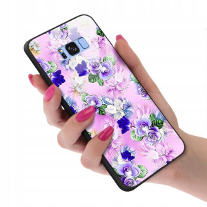 Etui Glass Szklane do SAMSUNG S8 PLUS Kwiaty Wzory