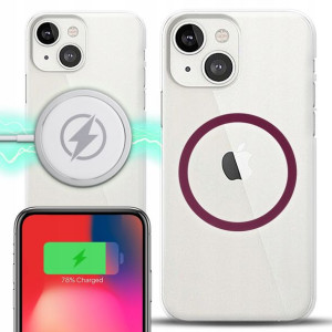 Etui Grube 2mm + Magsafe BURGUNDOWY do IPHONE 13