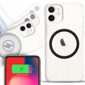 Etui Grube 2mm + Magsafe CZARNY do IPHONE 12 MINI