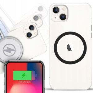 Etui Grube 2mm + Magsafe CZARNY do IPHONE 14 PLUS