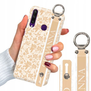 Etui Grube 2mm + Pasek do HUAWEI Y6P Luksusowe Wz