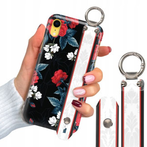 Etui Grube 2mm + Pasek do IPHONE XR Luksusowe Wz