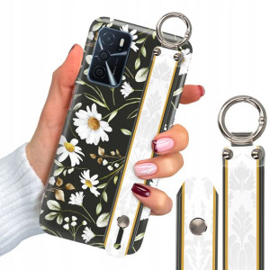 Etui Grube 2mm + Pasek do OPPO A16 Luksusowe Wzory