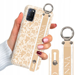 Etui Grube 2mm + Pasek do OPPO A52 Luksusowe Wzory