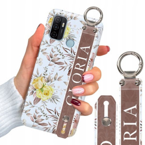 Etui Grube 2mm + Pasek do OPPO A53 Luksusowe Wzory