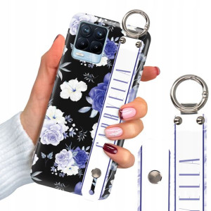 Etui Grube 2mm + Pasek do REALME 8 Luksusowe Wzory