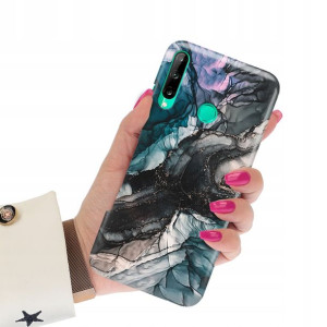 Etui Grube 2mm do HUAWEI P40 LITE E Marmurki Wzory