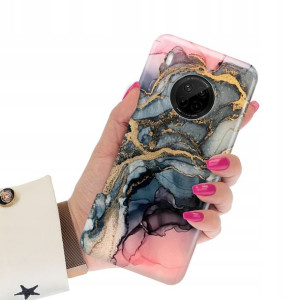 Etui Grube 2mm do HUAWEI Y9A Marmurki Top Wzory