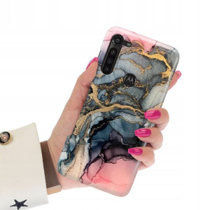 Etui Grube 2mm do MOTOROLA G8 POWER Marmurki Wzory