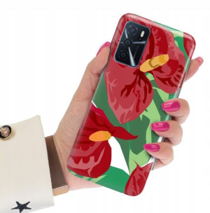 Etui Grube 2mm do OPPO A16s Wiosenne Top Top Wzory