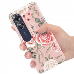 Etui Grube 2mm do OPPO A17 Wiosenne Spring Wzory