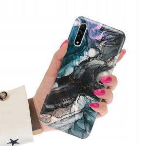 Etui Grube 2mm do OPPO A31 Case Marmurki Top Wzory