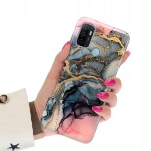 Etui Grube 2mm do OPPO A53 Case Marmurki Top Wzory