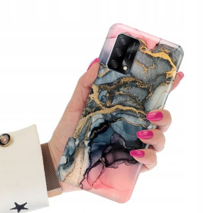 Etui Grube 2mm do OPPO A74 4G Case Marmurki Wzory