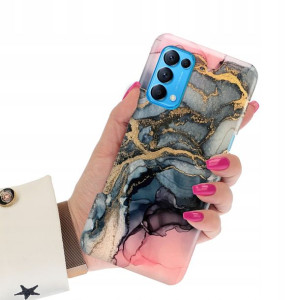 Etui Grube 2mm do OPPO RENO 5 4G Marmurki Wzory