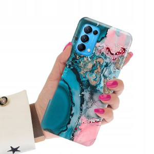 Etui Grube 2mm do OPPO RENO 5 5G Marmurki Wzory