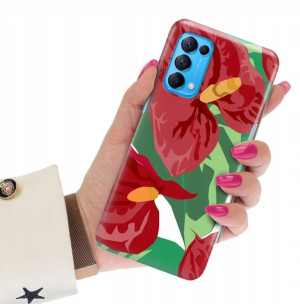 Etui Grube 2mm do OPPO RENO 5 5G Wiosenne Wzory