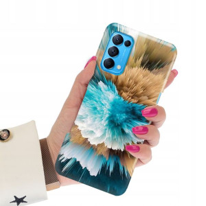 Etui Grube 2mm do OPPO RENO 5K Case Marmurki Wzory