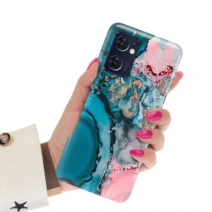 Etui Grube 2mm do OPPO RENO 7 5G Marmurki Wzory