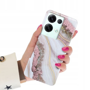 Etui Grube 2mm do OPPO RENO 8 Case Marmurki Wzory