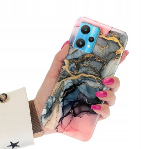 Etui Grube 2mm do REALME 9 5G Case Marmurki Wzory