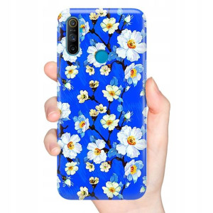 Etui Grube 2mm do REALME C3 Wiosenne Spring Wzory