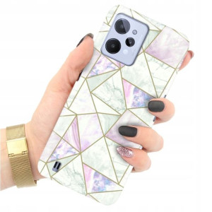 Etui Grube 2mm do REALME C31 Case Marble Top Wzory