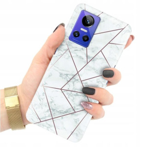 Etui Grube 2mm do REALME GT NEO 3 5G Marble Wzory