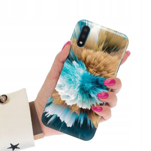 Etui Grube 2mm do SAMSUNG A01 Case Marmurki Wzory