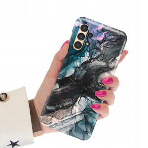 Etui Grube 2mm do SAMSUNG A13 4G Marmurki Wzory
