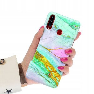 Etui Grube 2mm do SAMSUNG A20s Case Spring Wzory