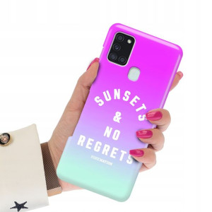 Etui Grube 2mm do SAMSUNG A21S Case Spring Wzory