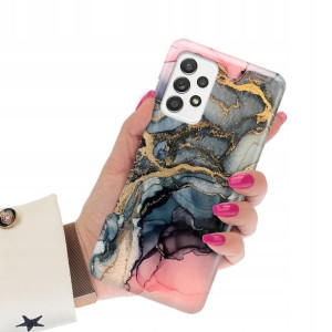 Etui Grube 2mm do SAMSUNG A52 4G Marmurki Wzory