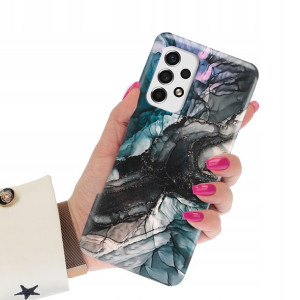 Etui Grube 2mm do SAMSUNG A53 5G Marmurki Wzory