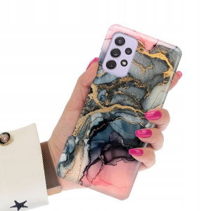 Etui Grube 2mm do SAMSUNG A72 5G Marmurki Wzory