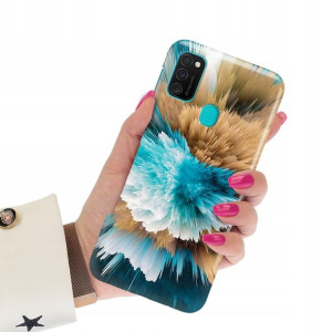 Etui Grube 2mm do SAMSUNG M21 Case Marmurki Wzory