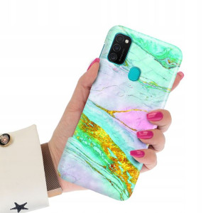 Etui Grube 2mm do SAMSUNG M30s Case Spring Wzory