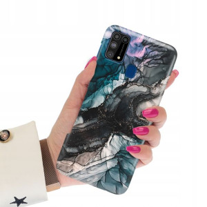 Etui Grube 2mm do SAMSUNG M31 Case Marmurki Wzory